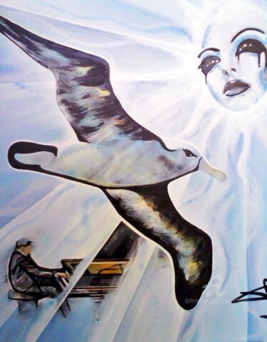Peinture intitulée "MELODIE DE L'ALBATR…" par Sylvie Chauvin, Œuvre d'art originale, Acrylique