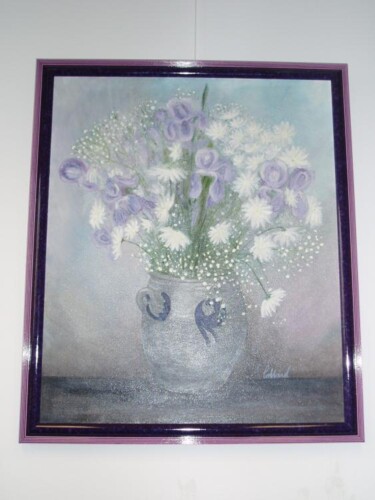 Painting titled "Iris" by Sylvie Collard, Original Artwork