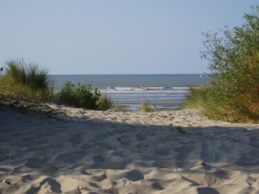 Fotografie getiteld "dunes à Nieuwport" door Sylvie Collard, Origineel Kunstwerk