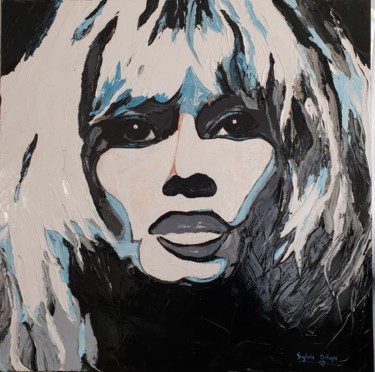 Peinture intitulée "BB Brigitte Bardot" par Sylvie Delaye, Œuvre d'art originale, Huile