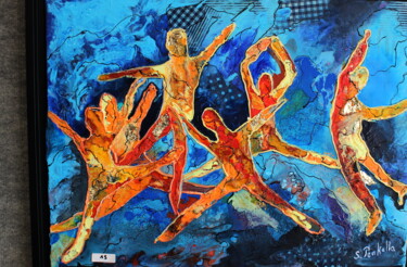 Painting titled "La danse" by Sylvie Delhors Penkalla, Original Artwork, Acrylic
