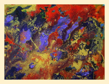 Peinture intitulée "galaxie1.jpg" par Sylvie Delhors Penkalla, Œuvre d'art originale, Acrylique