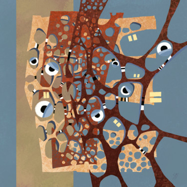 Arts numériques intitulée "Cacochyme" par Sylvie Dessert (Syl), Œuvre d'art originale, Peinture numérique