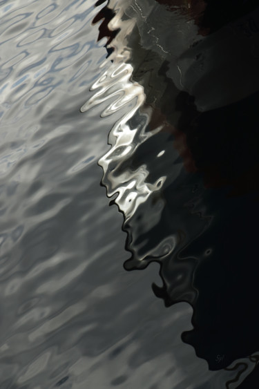 Fotografia intitulada "Reflet noir" por Sylvie Dessert (Syl), Obras de arte originais, Fotografia Não Manipulada