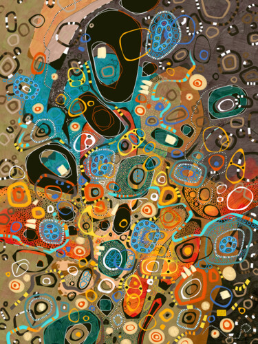 Arts numériques intitulée "À terme" par Sylvie Dessert (Syl), Œuvre d'art originale, Peinture numérique