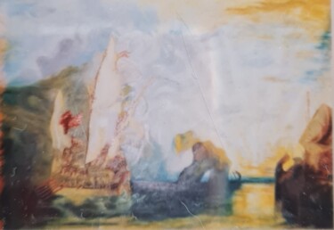Pintura intitulada "" L'hyliade "" por Sylvie Etienne, Obras de arte originais, Óleo