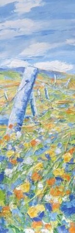 Картина под названием "Clé des champs" - Sylvie Gagnon, Подлинное произведение искусства, Масло