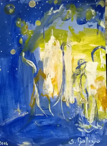 Pittura intitolato "Rêve" da Sylvie Gallizio, Opera d'arte originale, Acrilico