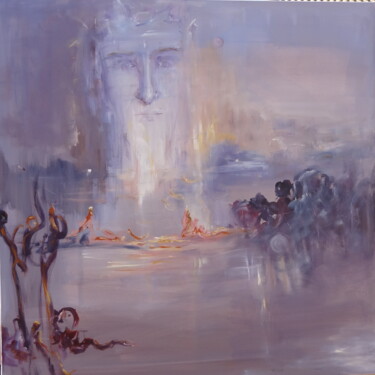 Pittura intitolato "Lui" da Sylvie Gallizio, Opera d'arte originale, Olio