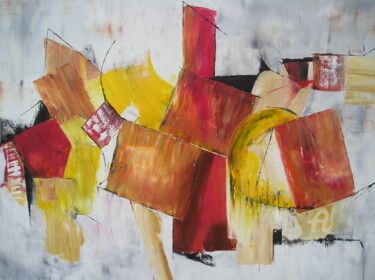 Ζωγραφική με τίτλο "Fanfare" από Sylvie Guyomar (Sylvie G), Αυθεντικά έργα τέχνης, Λάδι