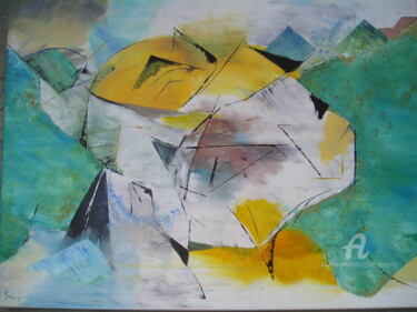 Pintura intitulada "Force-4" por Sylvie Guyomar (Sylvie G), Obras de arte originais, Óleo