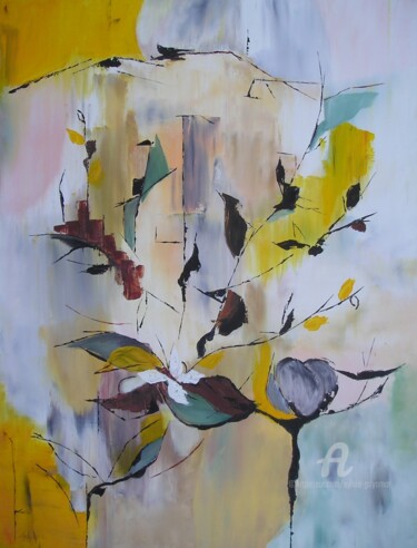 Painting titled "Reverie" by Sylvie Guyomar (Sylvie G), Original Artwork, Oil