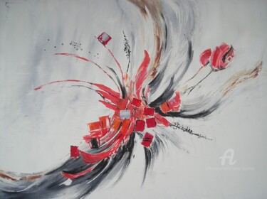 Peinture intitulée "aerien" par Sylvie Guyomar (Sylvie G), Œuvre d'art originale, Huile