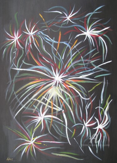 Pintura titulada "lueur" por Sylvie Guyomar (Sylvie G), Obra de arte original, Acrílico Montado en Bastidor de camilla de ma…
