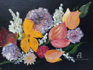 Painting titled "PARFUM" by Sylvie Guyomar (Sylvie G), Original Artwork, Oil