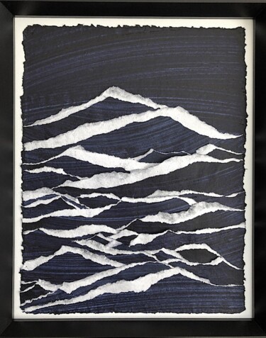 Collages intitolato "Desert Signe XXXXXX…" da Sylvie Guyomard, Opera d'arte originale, Carta