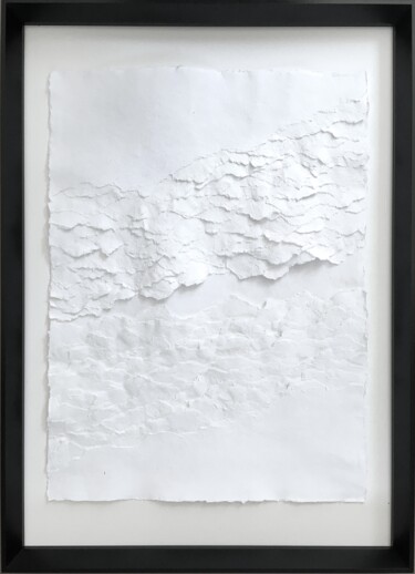 Κολάζ με τίτλο "Desert Signe VII (S…" από Sylvie Guyomard, Αυθεντικά έργα τέχνης, Χαρτί Τοποθετήθηκε στο Άλλος άκαμπτος πίνα…
