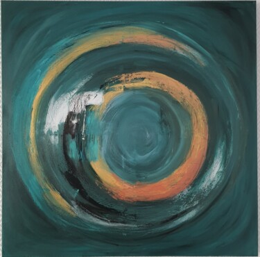 Peinture intitulée "Sphère" par Sylvie Hermann, Œuvre d'art originale, Acrylique