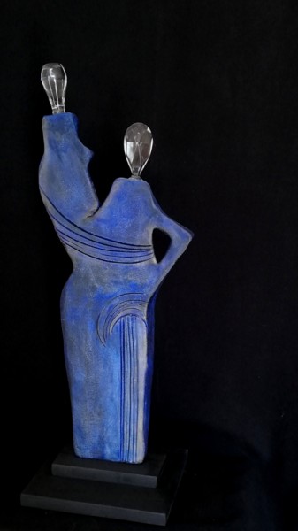 Sculpture intitulée "Eternité" par Sylvie Jabot, Œuvre d'art originale, Terre cuite
