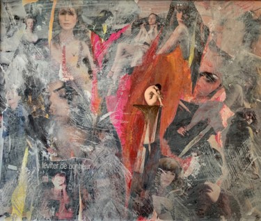 Painting titled "Lévitation" by Sylvie Jolivet, Original Artwork, Acrylic