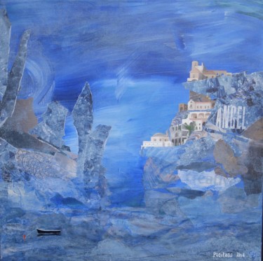 Картина под названием "Positano" - Sylvie Jolivet, Подлинное произведение искусства, Акрил