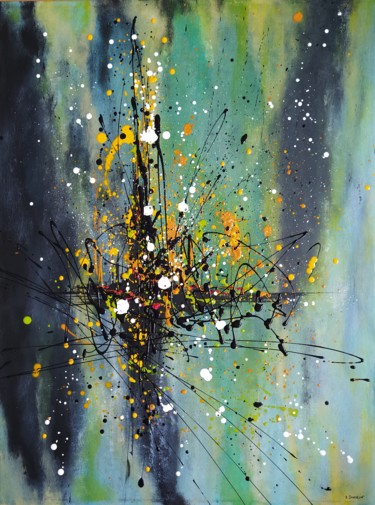 Картина под названием "La faille" - Sylvie Jousselin, Подлинное произведение искусства, Акрил Установлен на Деревянная рама…
