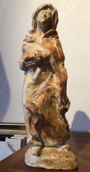 Sculpture intitulée "Inspiration  champe…" par Sylvie Lamande, Œuvre d'art originale, Argile