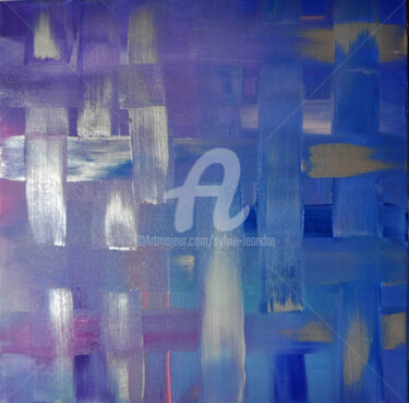 Peinture intitulée "Entrelacements" par Sylvie Léandre, Œuvre d'art originale, Acrylique