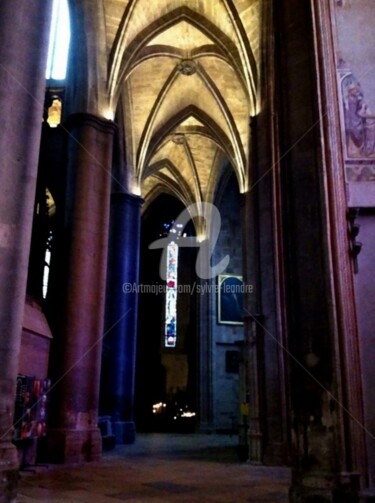 Fotografía titulada "cathédrale 1" por Sylvie Léandre, Obra de arte original