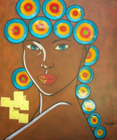 Peinture intitulée ""Pensée colorée du…" par Sylvie Lohmann, Œuvre d'art originale, Acrylique