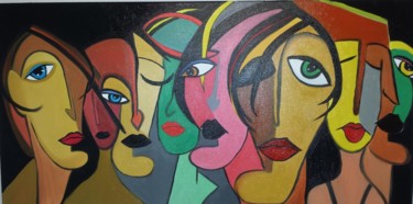 Painting titled "expression1.jpg" by Sylo, Original Artwork, Oil