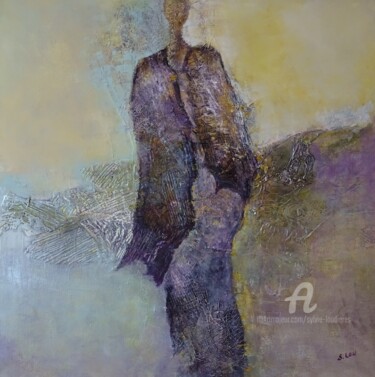 Painting titled "Silhouette Réf H41" by Sylvie Loudieres, Original Artwork, Acrylic Mounted on Wood Stretcher frame