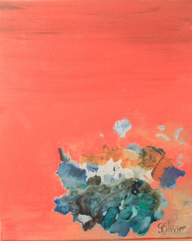 Peinture intitulée "planete" par Sylvie Ollivier, Œuvre d'art originale, Huile