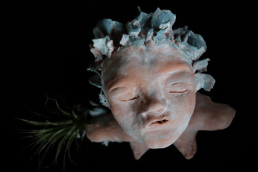 Sculpture intitulée "Bisous d'eau" par Sylvie Magnien, Œuvre d'art originale, Argile