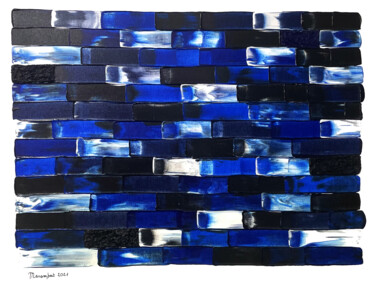 Paño Mediteraneo 4 Peinture intitulée "Paño Mediteraneo 4" par Sylvie Marambert, Œuvre d'art originale, Acrylique