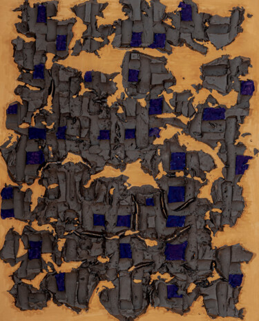 Peinture intitulée "cabochons" par Sylvie Mayer, Œuvre d'art originale, Pigments Monté sur Châssis en bois