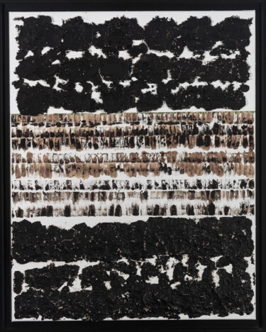 Картина под названием "Serie Cendres" - Sylvie Mayer, Подлинное произведение искусства, Акрил Установлен на Деревянная рама…