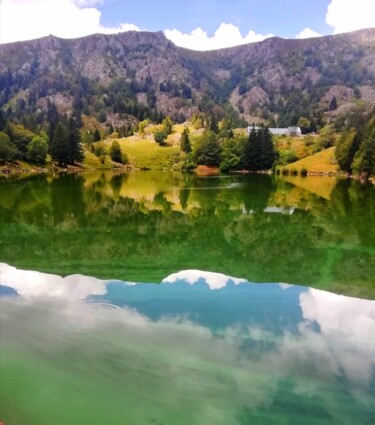 Photographie intitulée "Lac des truites" par Sylvie Metayer, Œuvre d'art originale, Photographie numérique