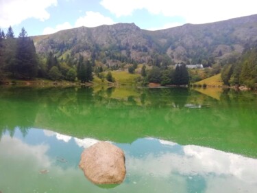 Fotografia zatytułowany „Lac des truites 2” autorstwa Sylvie Metayer, Oryginalna praca, Fotografia cyfrowa