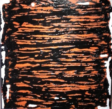 Painting titled "peau de tigre" by Pierre Locci, Original Artwork, Acrylic