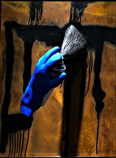 Γλυπτική με τίτλο "TAG BOMBE" από Pierre Locci, Αυθεντικά έργα τέχνης, Ρητίνη