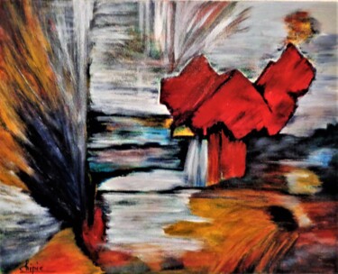 Pintura titulada "à livre ouvert" por Sylvie Pinon, Obra de arte original, Acrílico Montado en Bastidor de camilla de madera