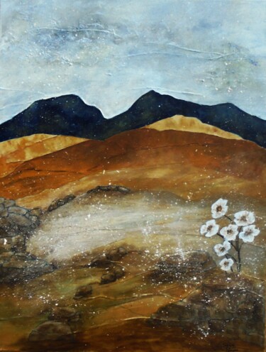 Malarstwo zatytułowany „vision de la nature” autorstwa Sylvie Pinon, Oryginalna praca, Akryl Zamontowany na Drewniana rama n…