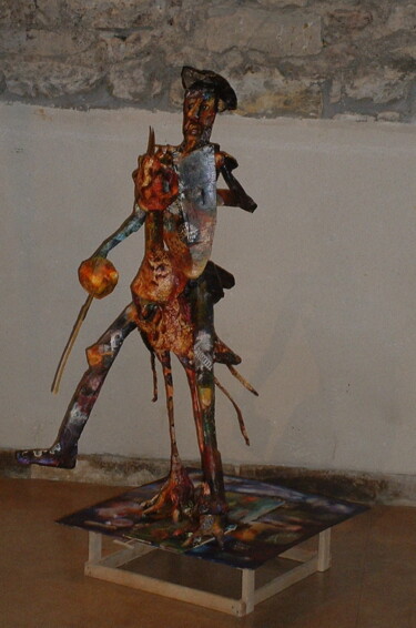 Peinture intitulée "l'homme de la mancha" par Sylvie Preudhomme, Œuvre d'art originale