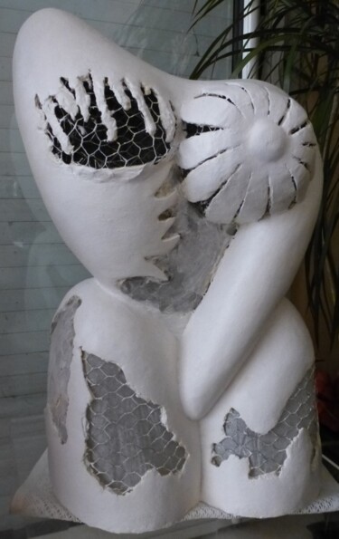 Sculpture intitulée "Cancer et féminité" par Sylvie Roger-Boucher, Œuvre d'art originale