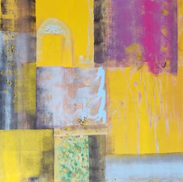 Картина под названием "Taj Mahl" - Sylvie Rumo, Подлинное произведение искусства, Акрил Установлен на Деревянная рама для но…