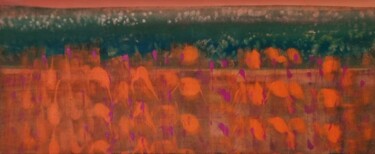Malarstwo zatytułowany „Flamants roses” autorstwa Sylvie Rumo, Oryginalna praca, Akryl Zamontowany na Drewniana rama noszy