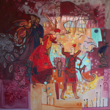 Peinture intitulée "Ivan Tsarevitch" par Sylvie Serre, Œuvre d'art originale, Huile