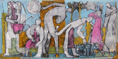 Malerei mit dem Titel "Me Gusta'v Doré 2" von Sylvie Serre, Original-Kunstwerk, Acryl