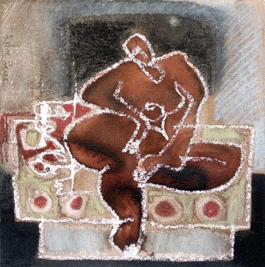 Malarstwo zatytułowany „Nana DK (3)” autorstwa Sylvie Serre, Oryginalna praca, Akryl